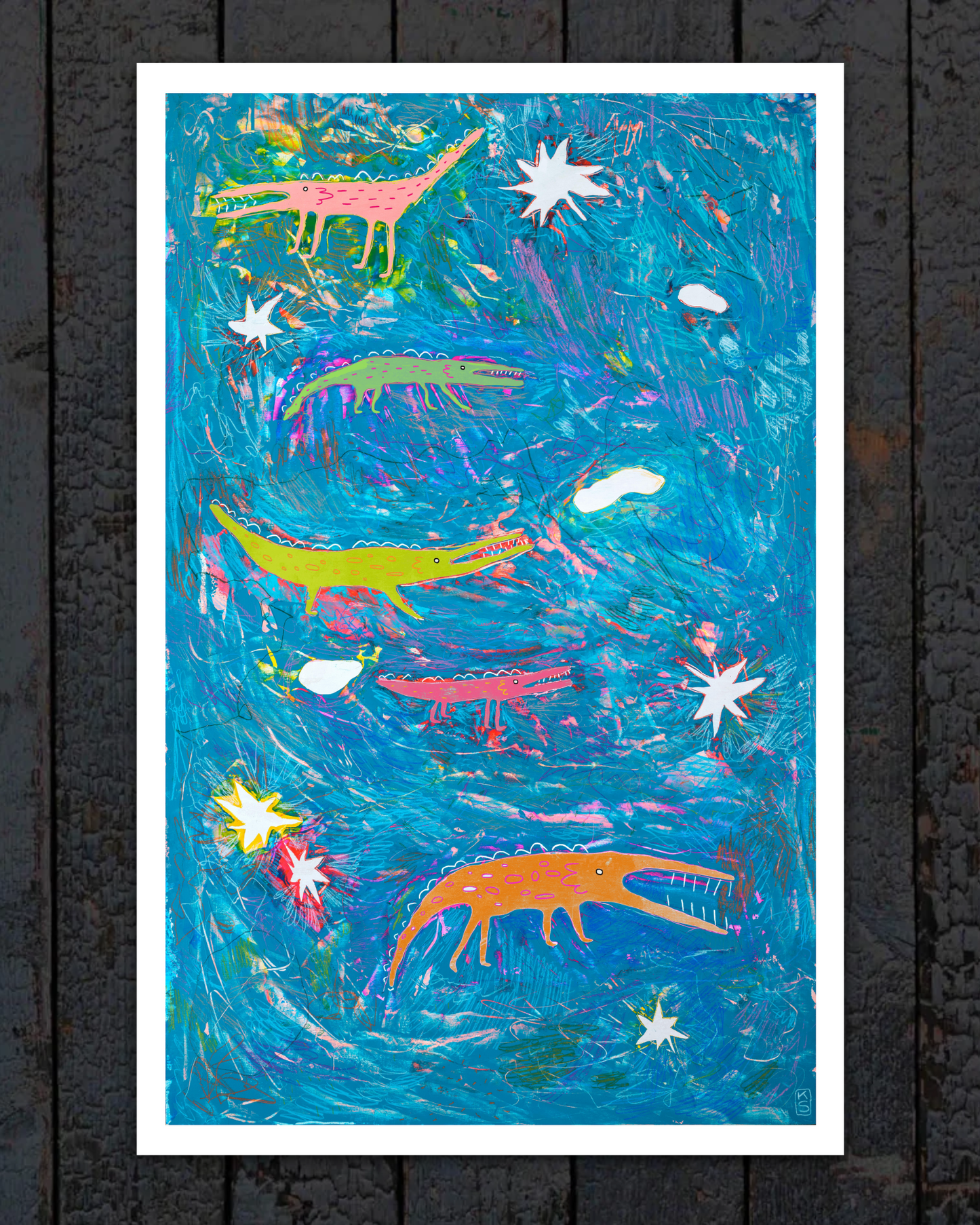 Print - Large Water Monsters