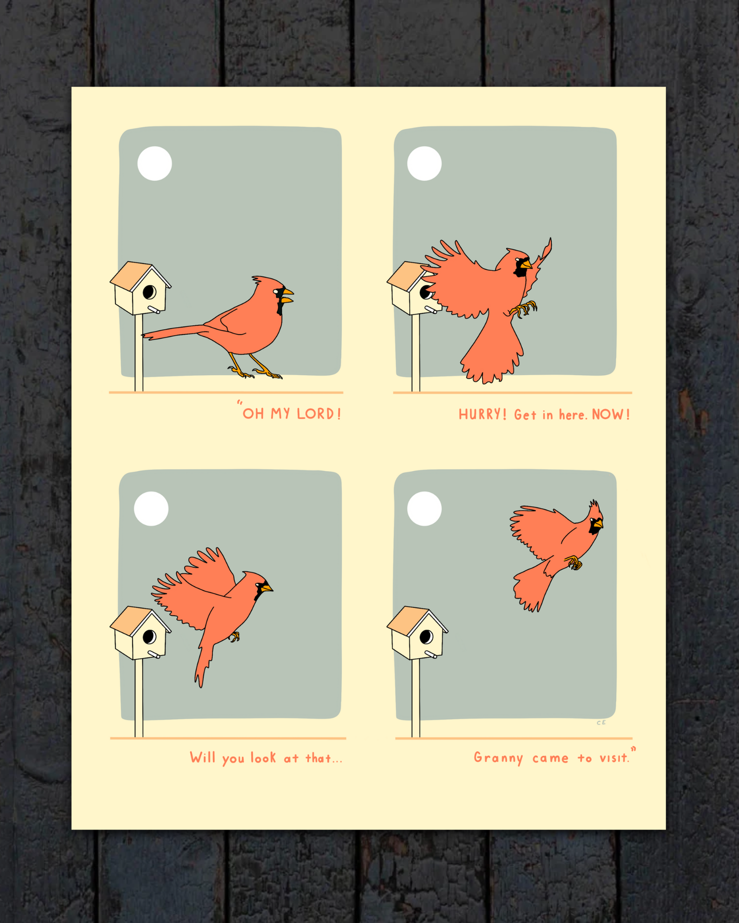 Print - Granny Came to Visit