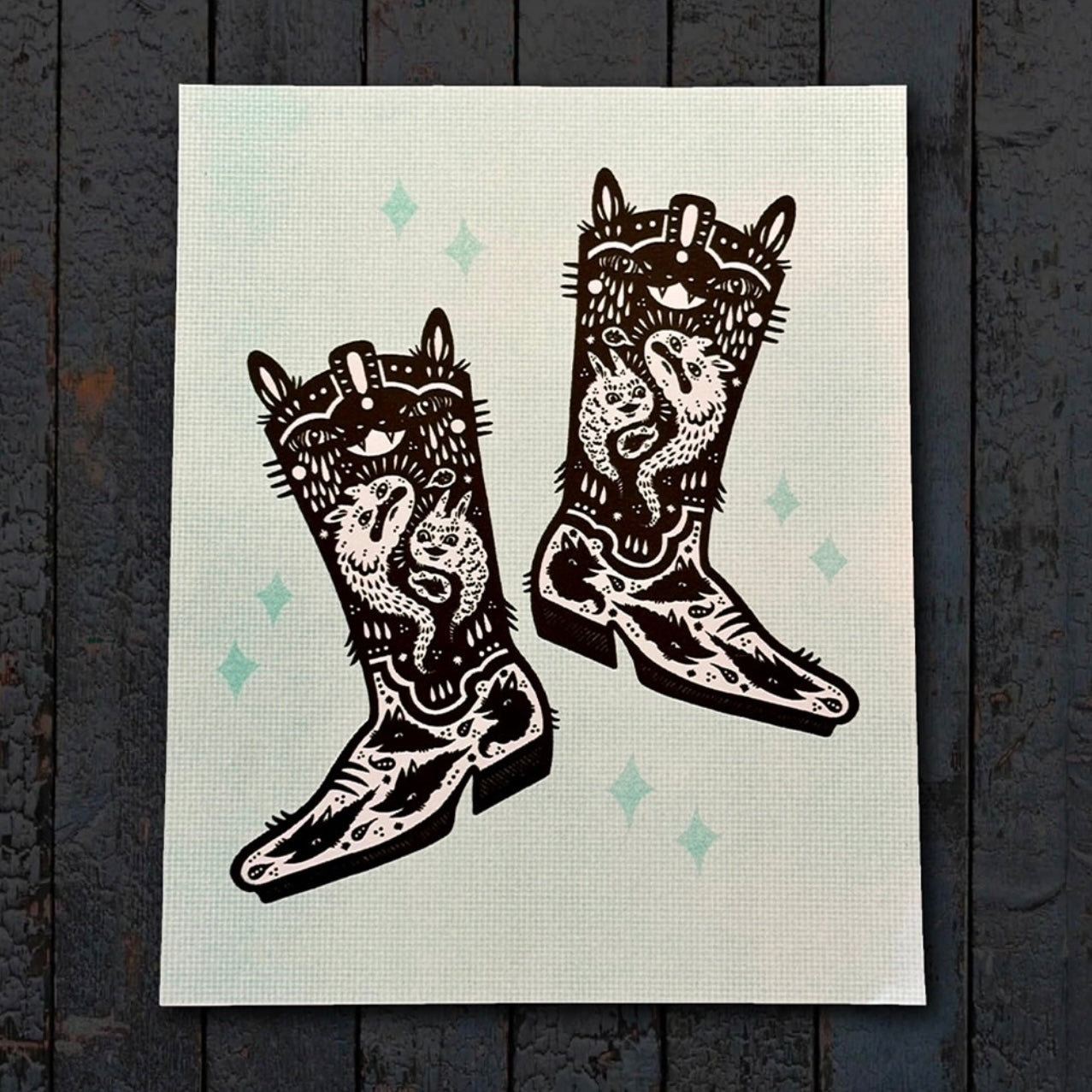 8x10 Print - Boots