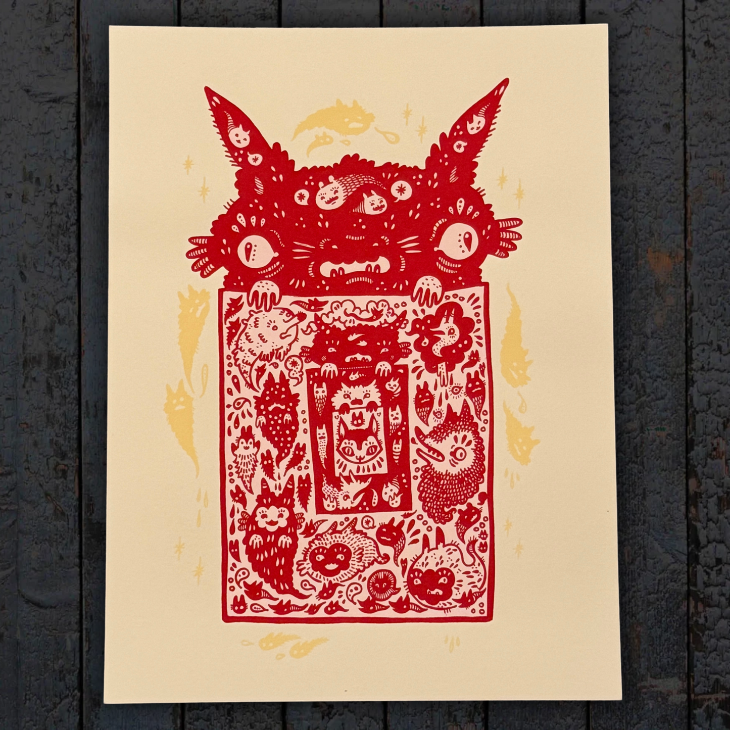 9x12 Print - Cat Paper