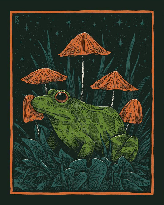 Print - Frog & Mushroom