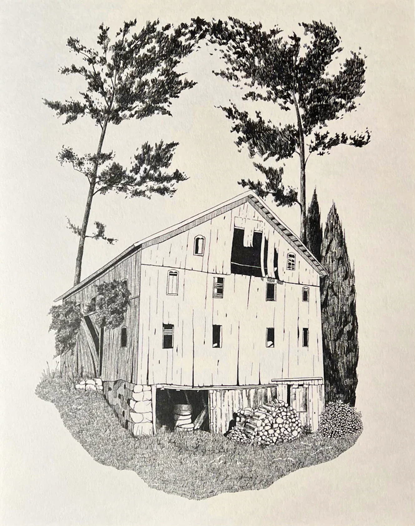 Print - Barn